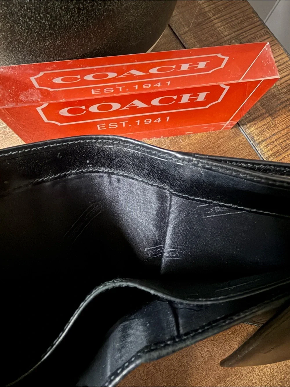 Coach Vintage Black Wallet